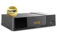 THOMSON DVB-T T2 settopbox THT 709 Full HD H.265 HEVC CRA-geverifieerd PVR EPG USB HDMI LAN SCART zwart (1 of 4)