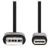 NEDIS кабел USB 2.0 щепсел USB-C - щепсел USB-A черен 1м thumbnail (1 of 2)