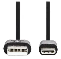 NEDIS кабел USB 2.0 щепсел USB-C - щепсел USB-A черен 1м (1 of 2)