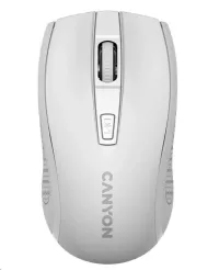 CANYON optesch drahtlose Maus MW-7 justierbar Opléisung 800 1200 1600 dpi 4 Schlësselen USB Dongle 1xAA wäiss (1 of 6)