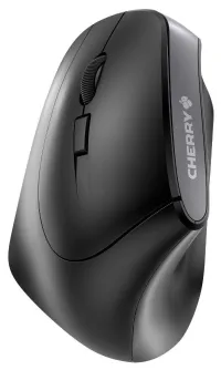 Souris CHERRY MW 4500 GAUCHE ergonomique pour GAUCHER 600/900/1200 DPI 6 boutons récepteur mini USB noir (1 of 4)