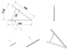 Solarmi saules paneļu turētājs trīsstūrveida komplekts pa 2 1 panelim līdz 1m 0° līdz 90° thumbnail (4 of 4)