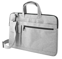 Borsa per laptop NEDIS 15-16" tracolla 8 tasche portaoggetti grigia (1 of 4)