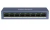 HIKVISION switch DS-3E0108-O 8x port 10 100 1000Mbps RJ45 porty 1.6 Gbps napájení 5 VDC (1A)