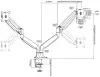 Neomounts Select NM-D750DWHITE Flat Screen Desk Mount (10-32") Desk Clamp Grommet Wäiss thumbnail (4 of 4)