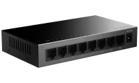 STARK switch SW8000M 8x port Gigabit RJ45 10 100 1000 Mb med 16 Gb med Wi-Fi 802.3i u ab x az metallchassi svart (1 of 5)