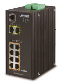 Planet IGS-10020HPT Промышленный коммутатор 8x 10 100 1000 PoE+ (240 Вт) + 2x 100 1000 SFP Управление -40 +75°C 12-48 В постоянного тока (1 of 4)