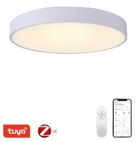 IMMAX NEO RONDATE SLIM Смарт плафон 60 x 7cm 53W 3710lm бял Zigbee 3.0 TUYA (1 of 7)