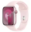 Apple Watch Series 9 Cellular 45 мм розов алуминий със светло розова спортна каишка M L