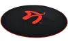 AROZZI Zona Floorpad Red protector de suelo redondo 121 cm de diámetro negro con logo rojo thumbnail (2 of 2)