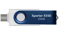 PATRIOT Xporter X550 256 GB USB Typ-A + USB Typ-C USB 3.2 Gen 1 bielo-modrá (1 of 4)