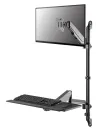 Neomounts WL90-325BL1 Wandmontage Workstation Sit-Stand Monitor Tastatur a Maus