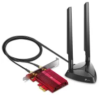 TP-Link Archer TXE75E AX 5400 Netværkskort WiFi 6E Bluetooth 5.2 574Mbps 24GHz 2402Mbps 5GHz 2402 6GHz PCI-e (1 of 3)