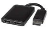 „PremiumCord“ MST adapteris „DisplayPort 1.2“ – 2x HDMI plėtinys + veidrodinis vaizdas + 2 vaizdai 4K*2K@60Hz