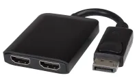 Adaptador PremiumCord MST DisplayPort 1.2 - 2x extensión HDMI+duplicación+2 imágenes 4K*2K@60Hz (1 of 2)