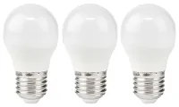 NEDIS LED pære E27 G45 49 W 220 V 470 lm 2700 K varm hvid mat 3 stk. (1 of 2)