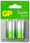 GP alkalisk batteri 1,5V C (LR14) Super 2 stk thumbnail (1 of 1)