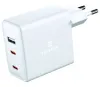 Swissten tīkla adapteris GaN 2x USB-C + 1x USB 70W PD White thumbnail (1 of 1)