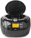 Lettore CD NEDIS Boombox Potenza 9 W Alimentato a batteria Alimentato dalla rete Stereo BT FM USB Nero thumbnail (4 of 8)