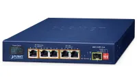 Planet BSP-115PV-15A solárny PoE+ switch 5x1Gb 1x1Gb SFP 5x PoE+ 802.3at -20~65°C IP30 LCD displej (1 of 2)