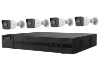 HiLook Cumhachtaithe ag HIKVISION 4K PoE Bullet KIT IK-4248BH-MH P 4x ceamaraí IPC-B180H 2.8mm 1x NVR-104MH-C 4P 2TB HDD (1 of 4)