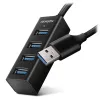 AXAGON MINI HUB USB-A HUE-M1AL USB 3.2 Gen1 4x USB-A metallirunko 1,2 m