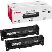 Toner bunaidh Canon CRG-718BK 2-phacáiste LBP-7200 7660 7680 MF-80x0 MF724 Dubh (1 of 1)