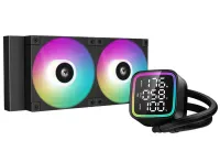 Enfriador de agua DEEPCOOL LD240 2x120 mm PWM ARGB ventilador display negro (1 of 2)