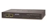 Planet GSD-1002M гігабітний комутатор L2 L4 8x TP 2x SFP DC PoE-вхід без вентилятора (1 of 1)