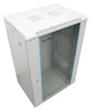 XtendLan 18U 600x450 na parede porta de vidro monobloco cinza