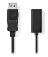 Cable adaptador NEDIS DisplayPort - conector HDMI DisplayPort - entrada HDMI 0,20m negro thumbnail (2 of 2)