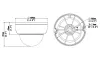 IP-камера Uniarch by Uniview IPC-D125-APF28 купольна 5Mpx лінза 2.8mm 1944p IP67 IR30 IK10 PoE Onvif thumbnail (3 of 3)