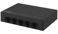 Imou Schalter SF105C 5x Port 10 100 Mbps RJ45 Ports 1 Gbps Stroumversuergung DC5V1A schwaarz (1 of 1)