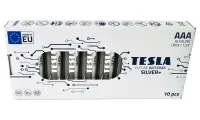 TESLA SILVER+ AAA-Alkalibatterie (LR03-Mikrostift-Papierbox) 10 Stk (1 of 1)