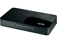 ZyXEL GS-108Sv2 8-poorts 10 100 1000Gb QoS-poorten 802.3az (groen) plastic deksel voor desktop (1 of 2)