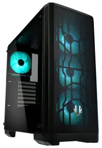 BitFenix-Gehäuse Nova Mesh TG ATX 4x120mm USB 3.0 RGB gehärtetes Glas schwarz (1 of 7)