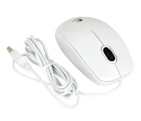 Mouse Logitech B100 com fio óptico 800dpi USB branco (1 of 1)