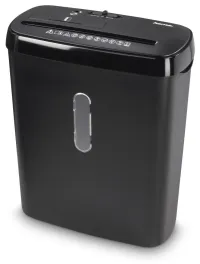 HAMA shredder Basic S8CD format A4 longitudinal cut shreds up to 8 sheets secrecy level P-2 black (1 of 3)