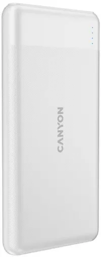 Power Bank CANYON PB-1009W10 000мАч Li-pol In USB-C+Lightning-AppleOut USB-C PD 20W+1xUSB-A QC 3.0 белый (1 of 6)