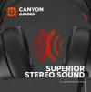 CANYON Gaming headset Interceptor GH-8A LED PC PS4 Xbox one Diepe baskabel 2m USB+2x35F TRS jack + hub thumbnail (13 of 13)