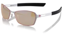 Lunettes de jeu AROZZI VISIONE VX-500 Blanc monture blanche et noire verre ambré (1 of 6)