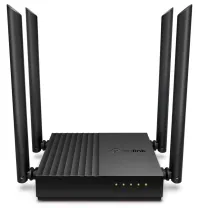 TP-Link Archer C64 AC1200 DualBand WiFi рутер 4x LAN 1x WAN ac a b n g захранване 12V (1 of 3)