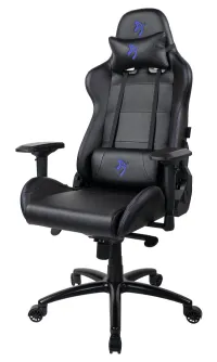 AROZZI Gaming-Stuhl VERONA Signature PU schwarz blaues Logo (1 of 9)