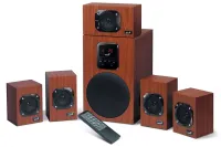 GENIUS speaker SW-HF 5 1 4800 Ver II 5 1 125W Wooden Remote control (1 of 3)