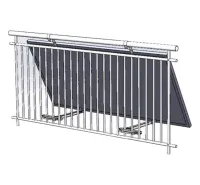 Solarmi universal justierbar Balkonhalter Sol. Panel schwaarz (1 of 9)