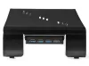 NEDIS support de moniteur multifonction ergonomique USB 3.0 hub 4 ports noir thumbnail (2 of 3)