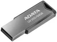 Флеш-накопичувач ADATA UV350 64GB USB 3.2 Gen1 сріблястий (1 of 4)