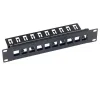 Triton 10' modulaarinen patch panel 1U max. 10 kpl Keystone-reikään 148x175mm