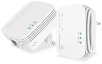 STARK set med 2 adaptrar Powerline 600 DUO MINI 600 Mbit med 1x LAN vit (1 of 9)