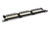 Solarix 19" Patch panel 24xRJ45 CAT6 UTP with balancing bar black 05U SX24HD-6-UTP-BK